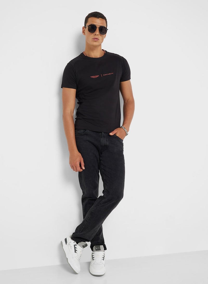 هاكيت تيشيرت برقبة مستديرة مزين بشعار - Image 4